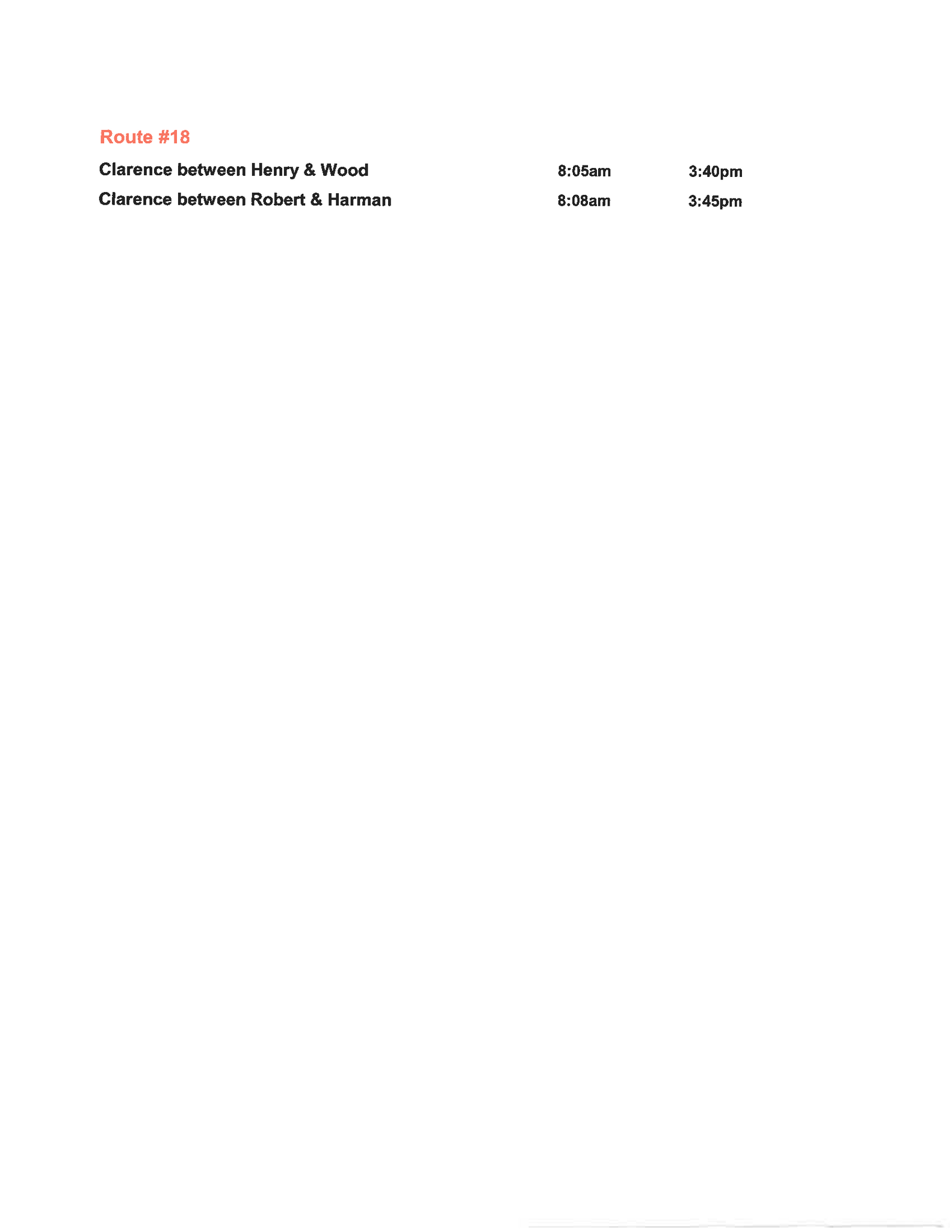 Allendale Bus Route