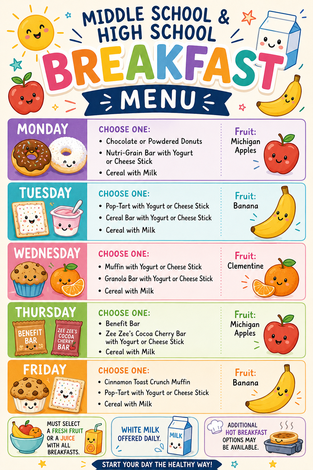 Breakfast Menu